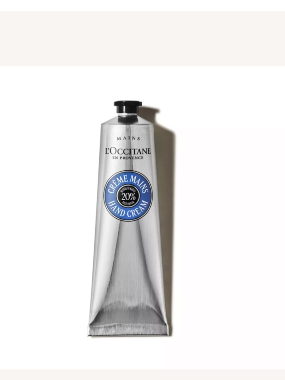 L'OCCITANE Silver Tube Hand Cream NEW